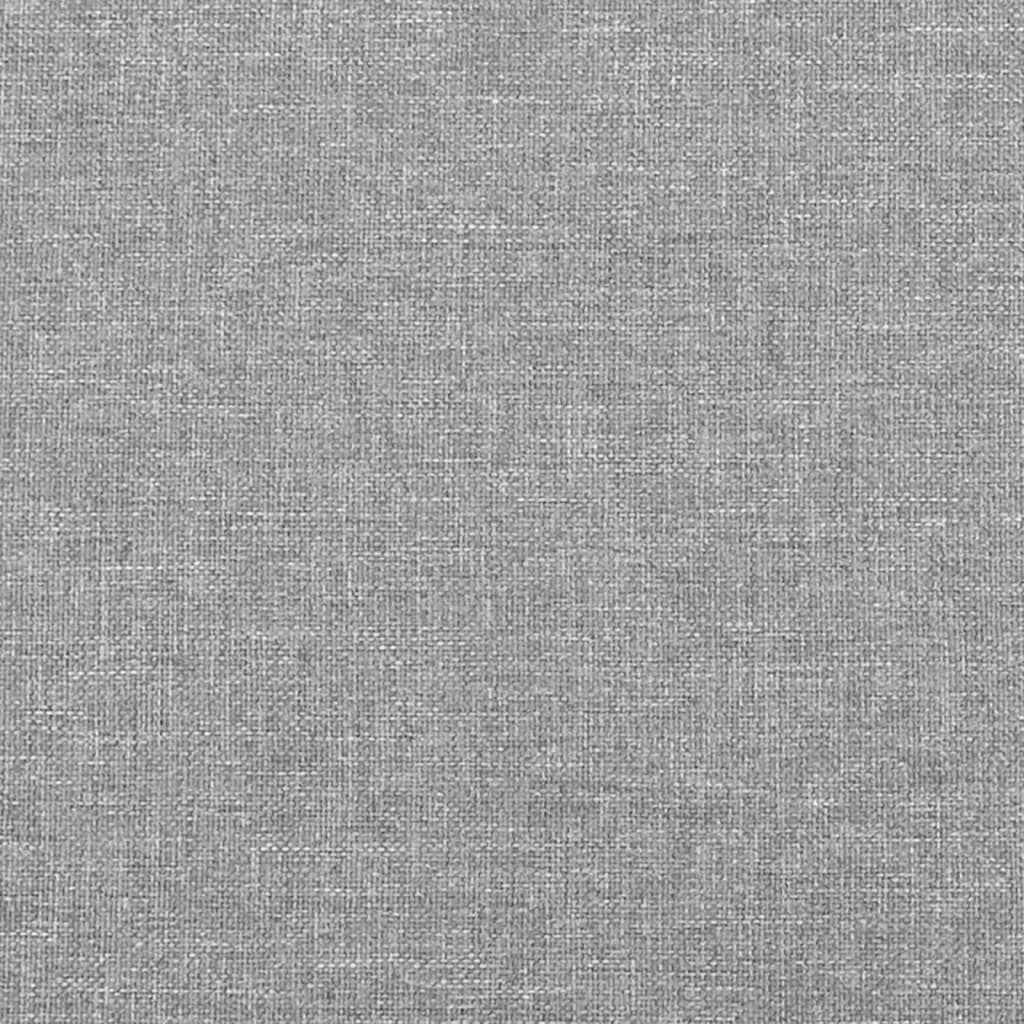 Giroletto a Molle con Materasso Grigio Chiaro 200x200cm Tessuto 3144101