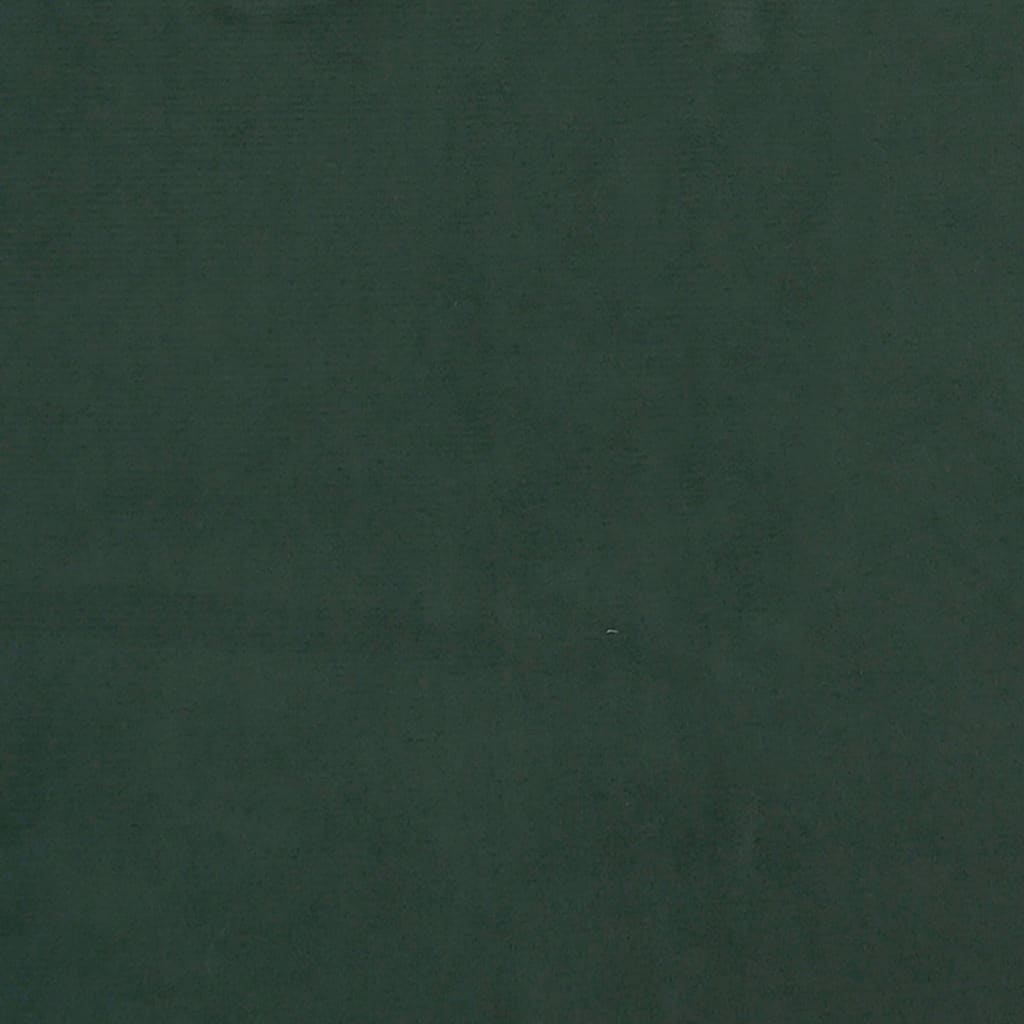 Giroletto a Molle con Materasso Verde Scuro 120x200 cm Velluto 3144672