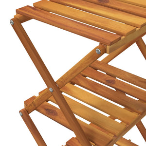 Scaffale Pieghevole 3 Ripiani Marrone 70x31x63 Massello Acacia cod mxl 20999