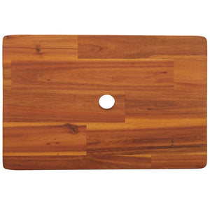 Sgabello 38x26x22 cm in Legno Massello di Acacia