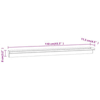 Fontana per Piscina a Cascata con LED in Acciaio Inox 110 cm 151942