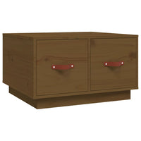 Tavolino da Salotto ambra 60x53x35 cm Legno Massello di Pino 820969