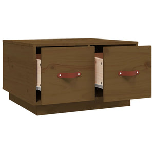 Tavolino da Salotto ambra 60x53x35 cm Legno Massello di Pino 820969