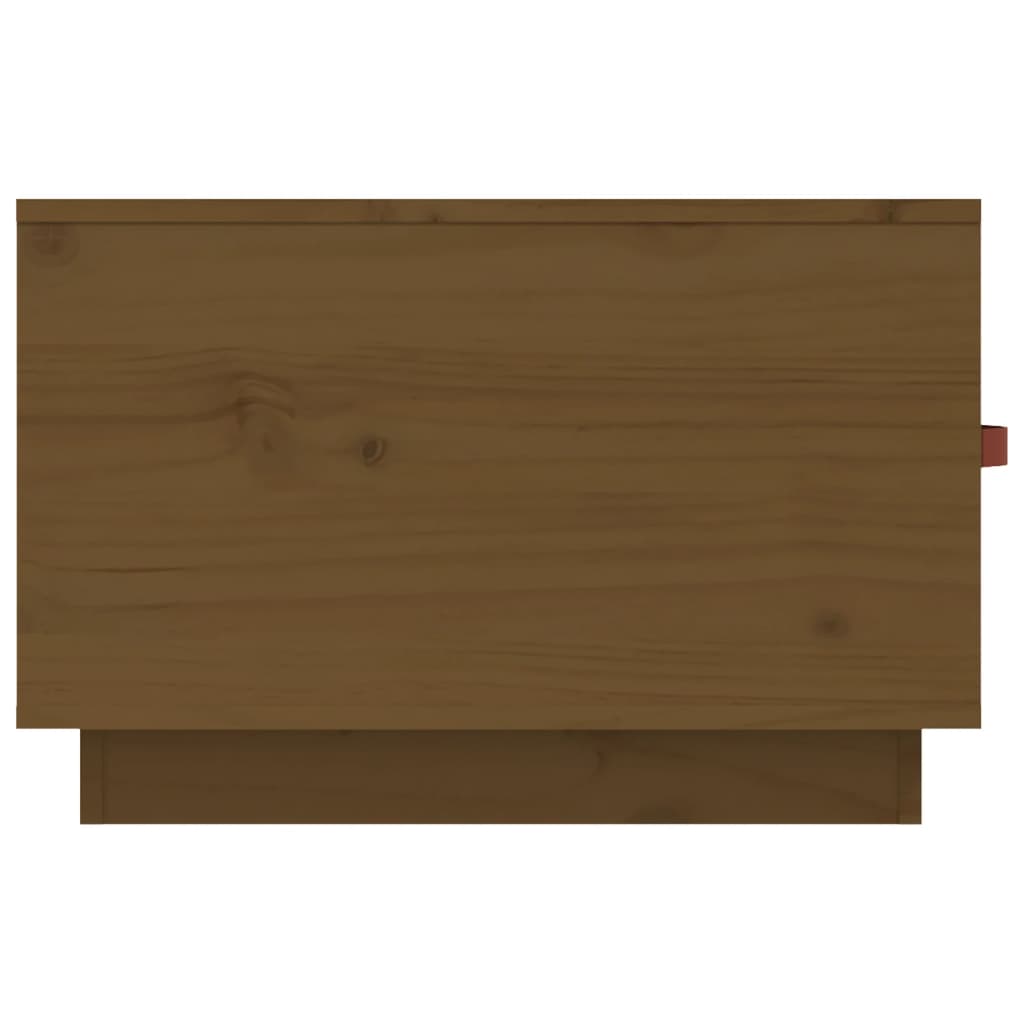 Tavolino da Salotto ambra 60x53x35 cm Legno Massello di Pino 820969