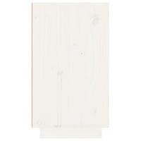 Portabottiglie Bianco 23x34x61 cm in Legno Massello di Pino 820972