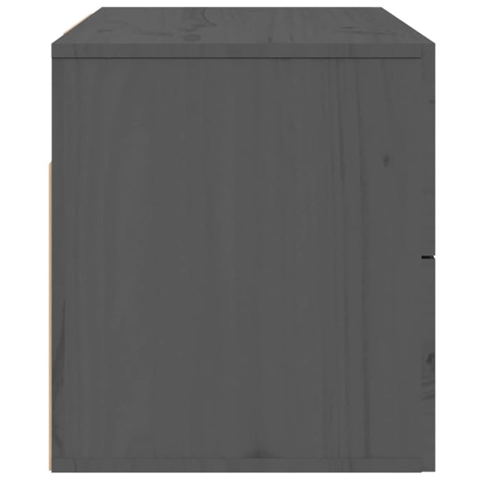 Comodino a Muro-Tavolino da notte sospeso Grigio 50x36x40 cm