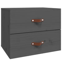 Comodini a Muro 2 pz-Set di 2 Tavolino da notte Grigio 50x36x40 cm