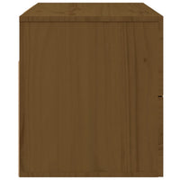 Comodini a Muro 2 pz-Set di 2 Tavolino da notte Marrone ambra 50x36x40 cm