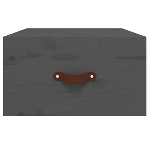 Comodini a Muro 2 pz-Set di 2 Tavolino da notte Grigi 40x29,5x22 cm