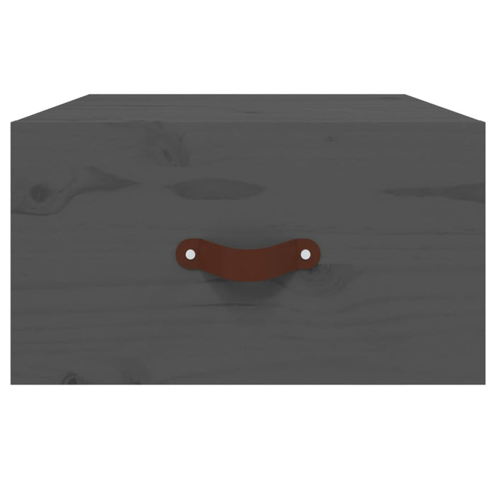 Comodini a Muro 2 pz-Set di 2 Tavolino da notte Grigi 40x29,5x22 cm