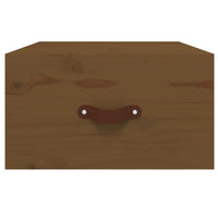 Comodini a Muro 2 pz-Set di 2 Tavolino da notte ambra 40x29,5x22 cm