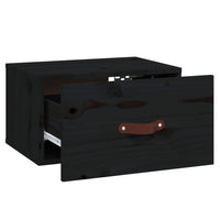 Comodini a Muro 2 pz-Set di 2 Tavolino da notte Neri 40x29,5x22 cm