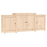 Credenza-Buffet-Armadio da cucina 164x37x68 cm in Legno Massello di Pino