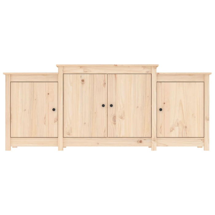 Credenza-Buffet-Armadio da cucina 164x37x68 cm in Legno Massello di Pino