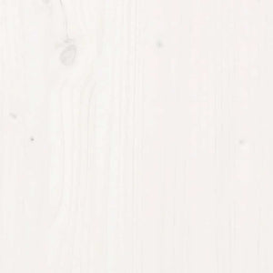 Credenza Bianca 164x37x68 cm in Legno Massello di Pino 821493