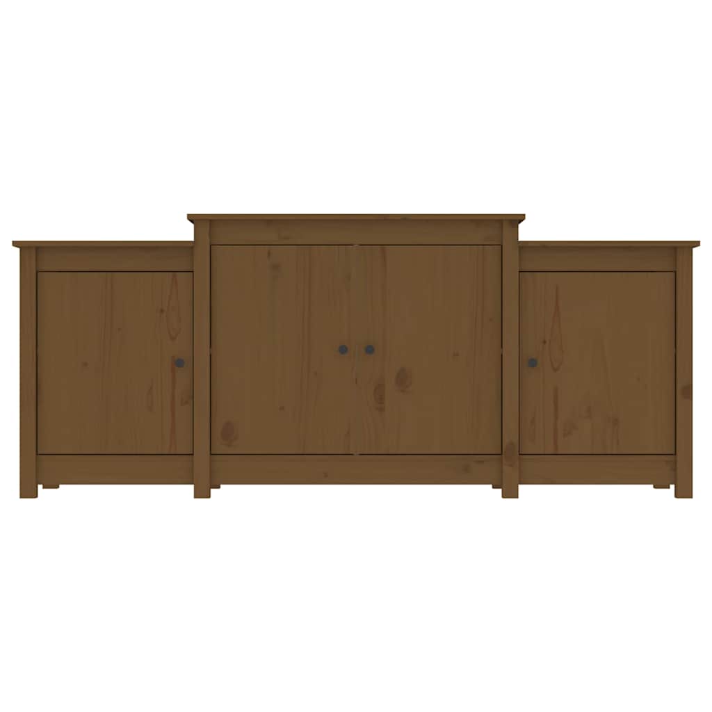 Credenza Marrone ambra 164x37x68 cm in Legno Massello di Pino 821495