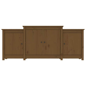 Credenza Marrone ambra 164x37x68 cm in Legno Massello di Pino 821495