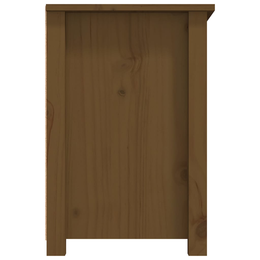 Mobile Porta TV-Mobile per TV-Credenza TV ambra 79x35x52 cm in Legno Massello di Pino