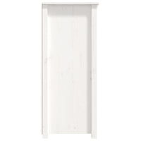 Credenza Bianca 83x41,5x100 cm in Legno Massello di Pino 821513