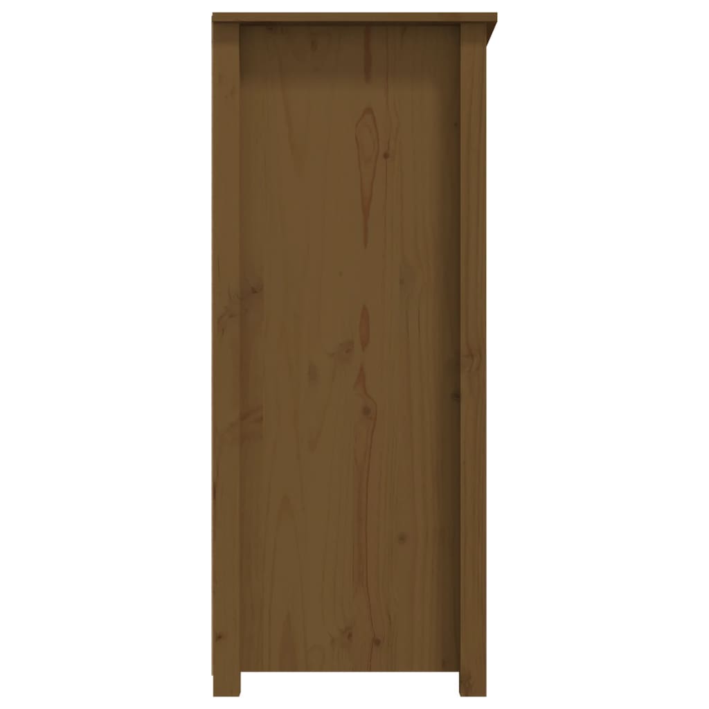 Credenza-Buffet-Armadio da cucina ambra 83x41,5x100 cm in Legno Massello di Pino