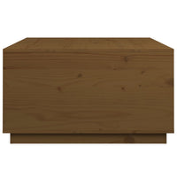 Tavolino da Salotto Miele 80x80x45 cm Legno Massello di Pino