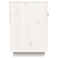 Mobile Porta TV Bianco 90x40x60 cm in Legno Massello di Pino 821523