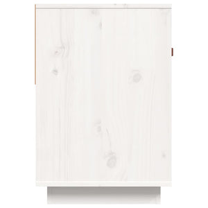 Mobile Porta TV Bianco 90x40x60 cm in Legno Massello di Pino 821523