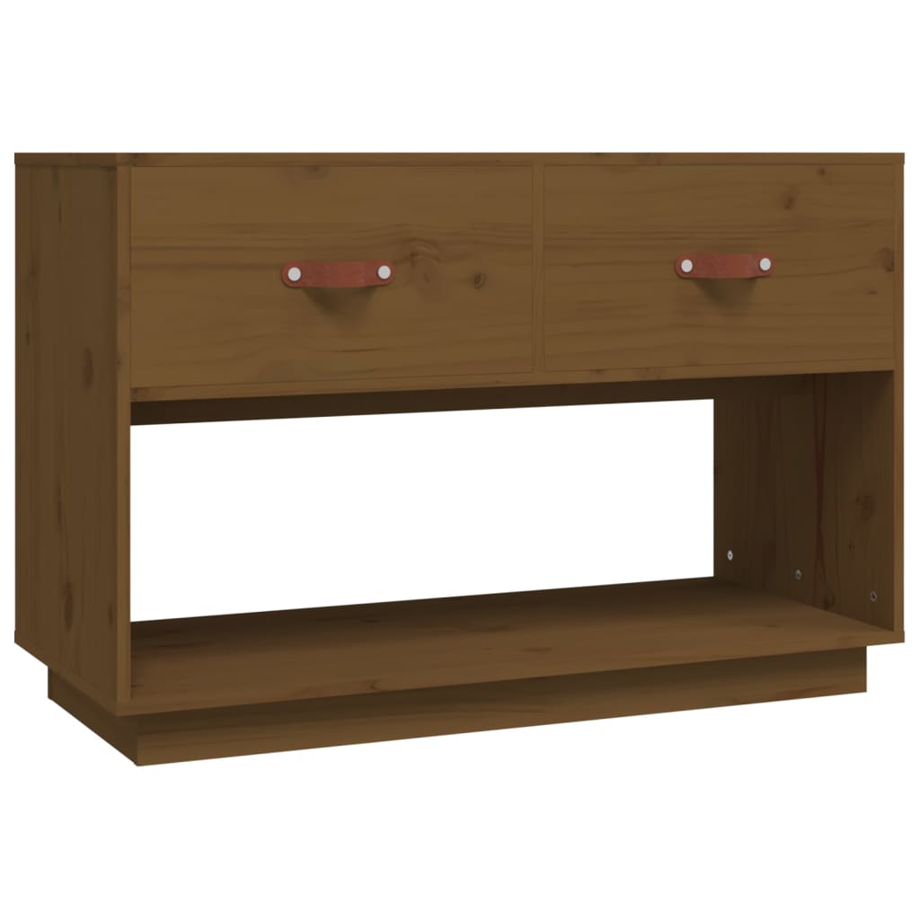 Mobile Porta TV-Mobile per TV-Credenza TV ambra 90x40x60 cm in Legno Massello di Pino