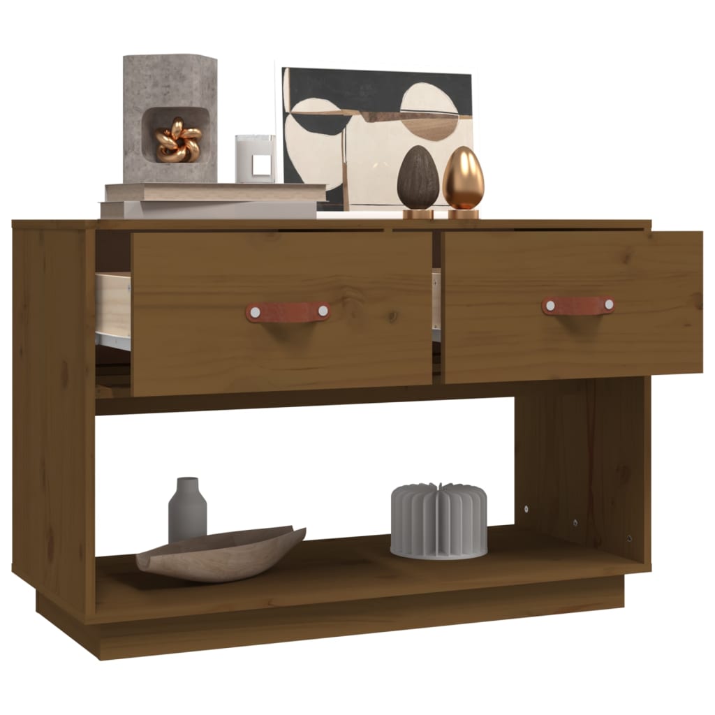Mobile Porta TV-Mobile per TV-Credenza TV ambra 90x40x60 cm in Legno Massello di Pino