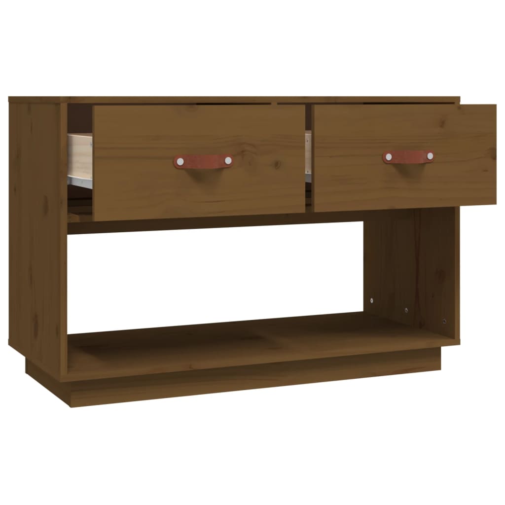 Mobile Porta TV-Mobile per TV-Credenza TV ambra 90x40x60 cm in Legno Massello di Pino