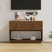 Mobile Porta TV-Mobile per TV-Credenza TV ambra 90x40x60 cm in Legno Massello di Pino