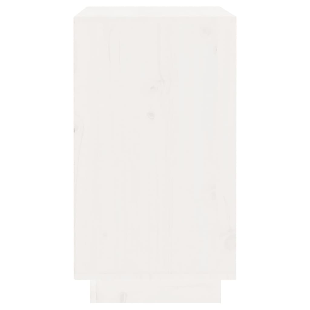 Portabottiglie Bianco 55,5x34x61 cm in Legno Massello di Pino cod mxl 41842