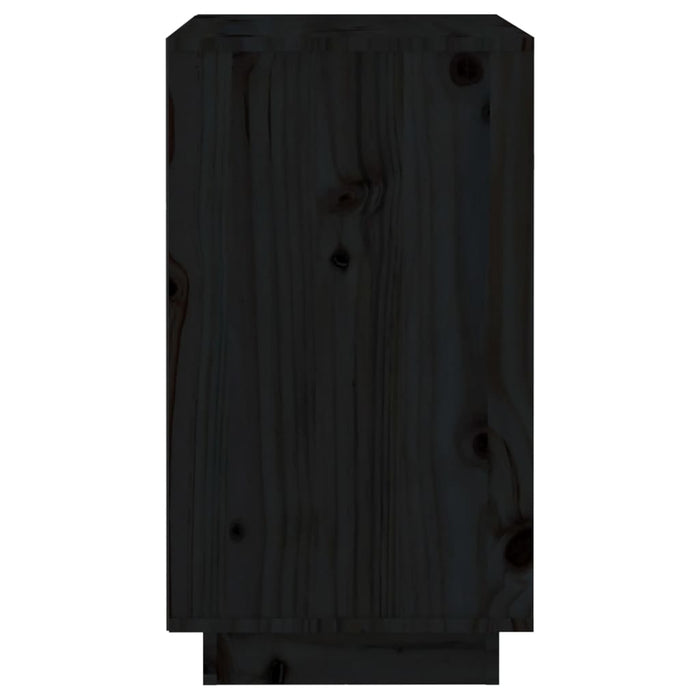 Portabottiglie Nero 55,5x34x61 cm in Legno Massello di Pino
