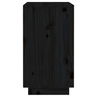 Portabottiglie Nero 55,5x34x61 cm in Legno Massello di Pino 821531