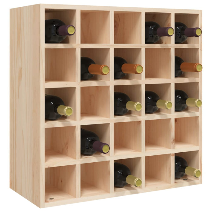 Mobiletto per vino 56x25x56 cm in legno massello di pino 821537