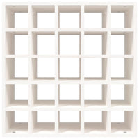 Portabottiglie Bianco 56x25x56 cm in Legno Massello di Pino cod mxl 51354