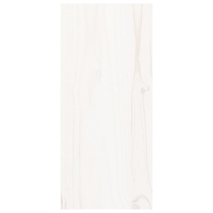 Portabottiglie Bianco 56x25x56 cm in Legno Massello di Pino 821538
