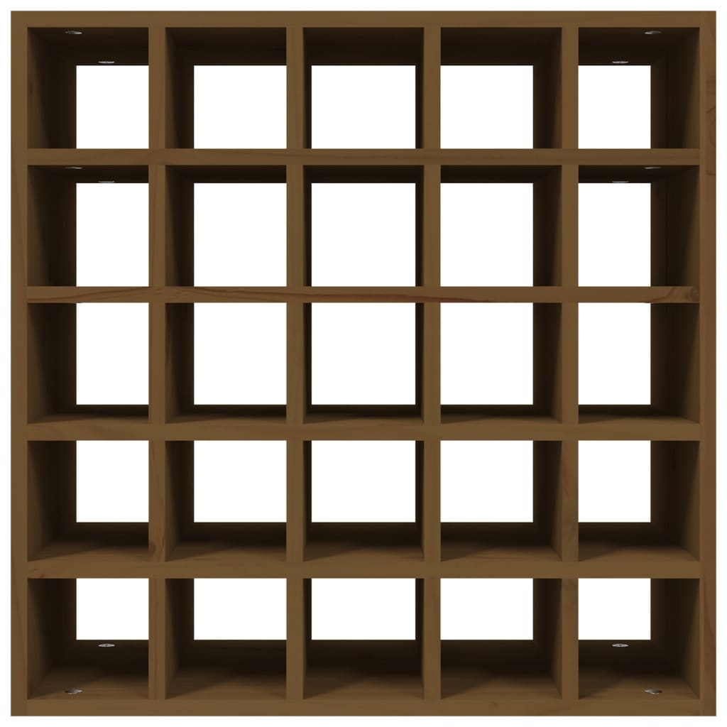 Portabottiglie Marrone 56x25x56 cm in Legno Massello di Pino 821540