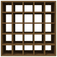 Portabottiglie Marrone 56x25x56 cm in Legno Massello di Pino 821540