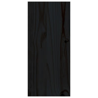 Portabottiglie Nero 56x25x56 cm in Legno Massello di Pino 821541