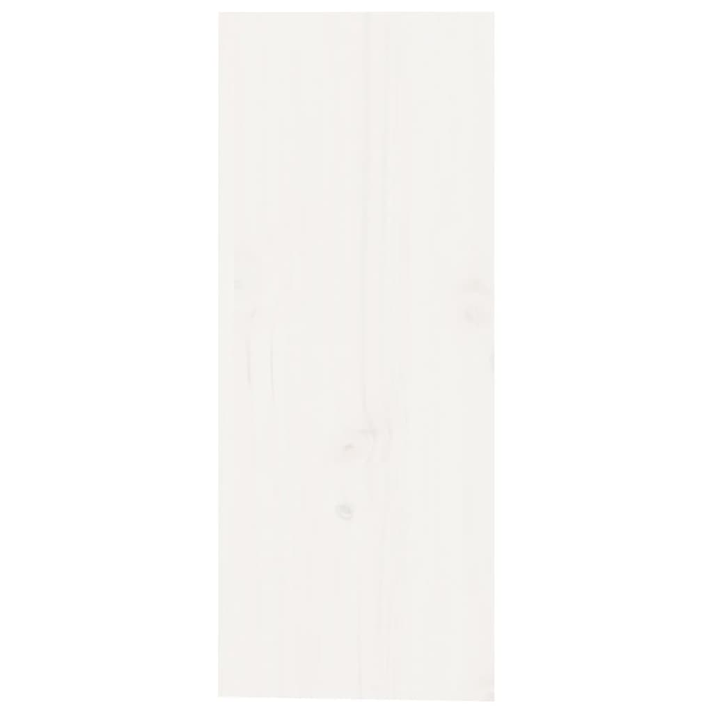 Portabottiglie Bianco 62x25x62 cm in Legno Massello di Pino cod mxl 34729