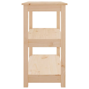 Tavolo Consolle 80x40x74 cm in Legno Massello di Pino