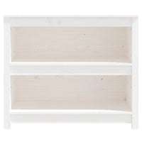 Libreria Bianca 80x35x68 cm in Legno Massello di Pino 821675