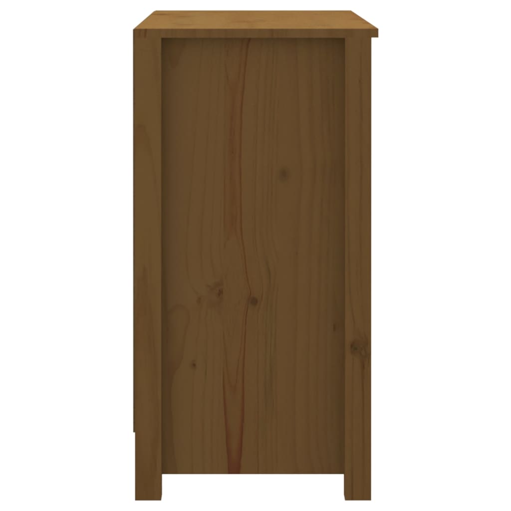 Libreria Marrone ambra 80x35x68 cm in Legno Massello di Pino 821677