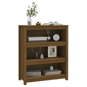 Libreria Marrone ambra 80x35x97 cm in Legno Massello di Pino 821682