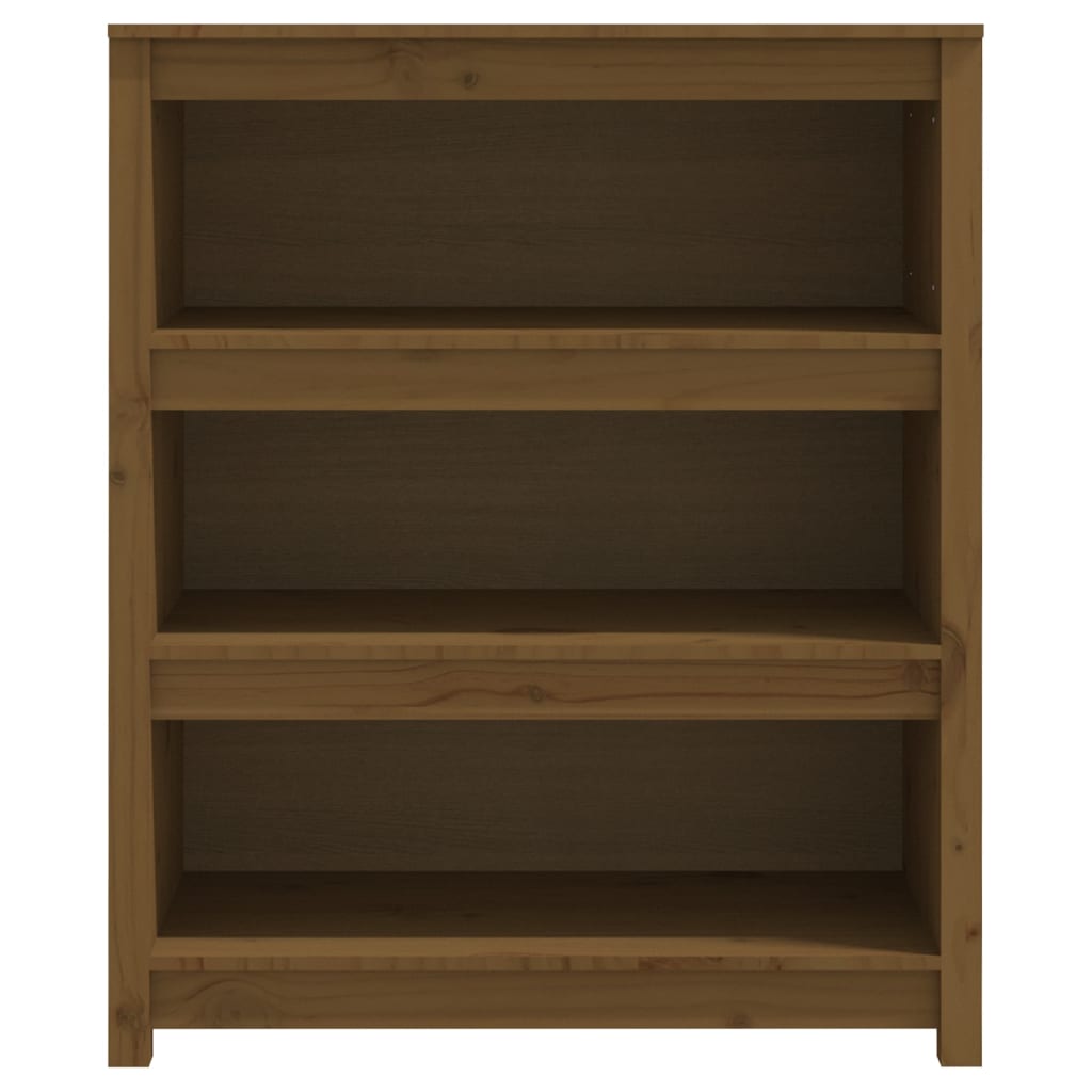 Libreria Marrone ambra 80x35x97 cm in Legno Massello di Pino 821682