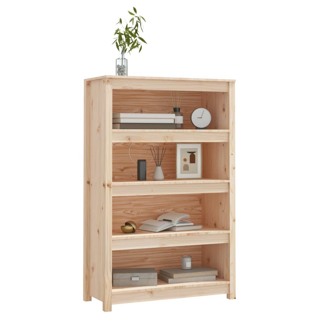Libreria 80x35x126 cm in Legno Massello di Pino cod mxl 10363