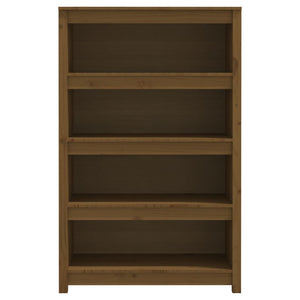Libreria Marrone ambra 80x35x126 cm in Legno Massello di Pino 821687