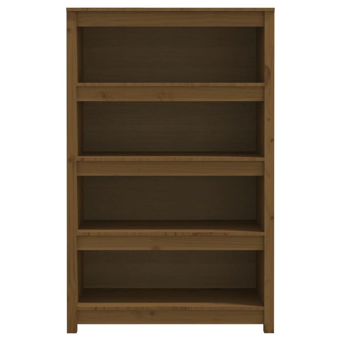 Libreria Marrone ambra 80x35x126 cm in Legno Massello di Pino 821687