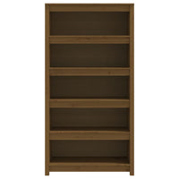 Libreria Marrone ambra 80x35x154 cm in Legno Massello di Pino 821692